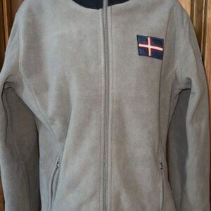 Women's NAPAPIJRI Fleece Full Zip Jacket Gray Size Large EUC